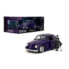 Jada Toys Wednesday Addams and Thing with Volkswagen Beetle Vehicle