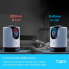 TAPO By TP-Link C225 2K QHD Pan/Tilt Security Camera, AI Detection, Privacy Protection, Starlight Sensor, 2-way Audio, 4MP, Night Vision, Cloud&SD Card Storage