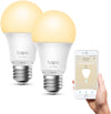 TAPO By TP-Link L510E Smart Dimmable Wi-Fi Light Bulb, E27, 2-Pack