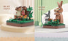 WANGE Building Blocks Animal Reproduction Set of 6 Animals - Panda Bear, Koala, Fox, Rabbit, Antelope and Hedgehog (1 Unit Only)
