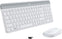 Logitech Combo MK470 Slim Wireless Keyboard and Mouse Combo - Low Profile Compact Layout, Ultra Quiet Operation, 2.4 GHz USB Receiver with Plug and Play Connectivity, Long Battery Life - (White)