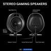 SteelSeries Speakers Arena 3 Full-Range 2.0 Desktop Gaming Speakers (Immersive Audio /Wired & Bluetooth/3.5mm Aux)