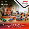 LEGO City 60445 F1 Truck w/RB20 & AMR24 F1 Cars (1086 Pieces)