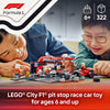 LEGO City 60443 F1 Pit Stop & Pit Crew w/Ferrari Car (322 Pieces)