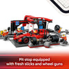 LEGO City 60443 F1 Pit Stop & Pit Crew w/Ferrari Car (322 Pieces)