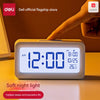 Deli Electronic Digital Alarm Clock LE103-WH (White)