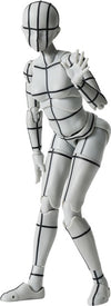 Bandai S.H.Figuarts Body-chan -Sports- Edition -Wireframe- (Gray Color Ver.)