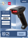 Deli 1D Wired Barcode Reader 14880S (Black)