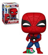 Funko Marvel 1441 Holiday Spiderman with Open Gift Pop! Vinyl Figure