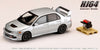 HobbyJapan 1/64 Mitsubishi Lancer GSR EVOLUTION 9 MR with Engine Display Model Cool Silver Metallic