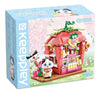 Keeppley K28022 Cat Strawberry Milk House