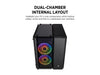 Corsair PC Case Crystal Series 280X RGB Tempered Glass Micro ATX Case — Black