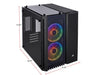 Corsair PC Case Crystal Series 280X RGB Tempered Glass Micro ATX Case — Black