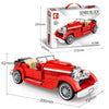 SEMBO 607402 Red Convertible Classic Car 318pcs