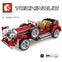 Sembo 701650 Mercedes Benz Classic Car Pull Back Car Technic 617 pcs