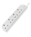 Belkin 4-Socket, 3M Cable (F9E400SA3M)