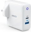 Anker PowerPort PD+ 2 Wall Charger USB C, 33W 2-Port Compact USB C Charger with 18W Power Delivery and 15W PowerIQ 2.0