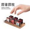 Nintendo Switch Game Card Walnut Wooden Display Stand - 12 Slots