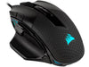 Corsair Mouse Nightsword RGB, Performance Tunable FPS/MOBA Gaming Mouse, Black, Backlit RGB LED, 18000 DPI, Optical