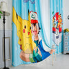 Custom Made Grommet Curtain Pikachu & Ash - 2 panels (Sky Blue)