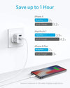 Anker PowerPort USB Plug, Mini Dual Port USB Charger, Super Compact Wall Charger, 2.4A Output
