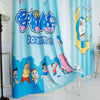 Custom Made Grommet Curtain Doraemon & Moon - 2 panels (Sky Blue)