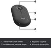 Logitech Combo MK470 Slim Wireless Keyboard and Mouse Combo - Low Profile Compact Layout, Ultra Quiet Operation, 2.4 GHz USB Receiver with Plug and Play Connectivity, Long Battery Life - (Graphite)