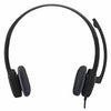 Logitech Headset H151 Analog Stereo Headset with Boom Microphone - (Black)