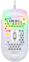 XTRFY MZ1 - Zy’s Rail, Light Weight Gaming Mouse Designed by Rocket Jump Ninja (White)