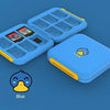 IINE NSW Game Card Case 6+6 Magnetic Auto-Close (Blue Duck) (L480)