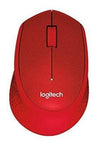 Logitech M331 SILENT PLUS Wireless Mouse Red Color