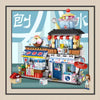 LOZ 1219 Dessert Ice Cream Blending Shop Food Stall Restaurant Japanese Street