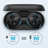 Anker Soundcore Life Dot 2 True Wireless Earbuds, 100 Hour Playtime, 8mm Drivers, Superior Sound, Secure Fit with AirWings, Bluetooth 5, Comfortable Design for Commute, Sports, Jogging