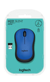Logitech M221 Wireless Mouse, Silent Buttons, 2.4 GHz with USB Mini Receiver, 1000 DPI Optical Tracking, 18-Month Battery Life, Ambidextrous - (Blue)