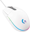 Logitech Mouse G203 LIGHTSYNC Wired Gaming Mouse - (White)