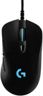 Logitech Mouse G403 Hero Wired Gaming Mouse, Hero 16K Sensor, 16000 DPI, RGB Backlit Keys, Adjustable Weights, 6 Programmable Buttons, On-Board Memory, Braided Cable, PC/Mac/Laptop - (Black)