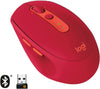 Logitech M590 Mouse - Optical, Wireless, 7 Button(s) Bluetooth/USB- (Ruby)