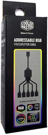 Cooler Master 1-to-5 ARGB Splitter Cable / 5V - Support 3-pin Addressable RGB - LED Sync Cable for MasterFan/MasterLiquid ARGB Series Support(ARGB 1-to-5 Splitter)