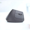 Logitech Mouse MX Vertical Wireless Mouse – Advanced Ergonomic Design, Bluetooth or USB, Rechargeable - (Graphite)