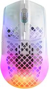 SteelSeries Mouse Aerox 3 Wireless 2022 - Super Light Gaming Mouse - 18,000 CPI TrueMove Air Optical Sensor - Ultra-Lightweight 68g Water Resistant Design - 200 Hour Battery Life – Ghost
