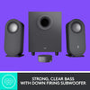 Logitech Speaker Z407 Bluetooth Computer Speakers with Subwoofer and Wireless Control, Immersive Sound, Premium Audio with Multiple Inputs, USB Speakers