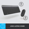 Logitech Combo MK470 Slim Wireless Keyboard and Mouse Combo - Low Profile Compact Layout, Ultra Quiet Operation, 2.4 GHz USB Receiver with Plug and Play Connectivity, Long Battery Life - (Graphite)