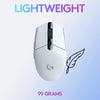 Logitech Mouse G304 Lightspeed Wireless Gaming Mouse, Hero Sensor, 12,000 DPI, Lightweight, 6 Programmable Buttons, 250h Battery Life, On-Board Memory - (White)