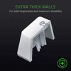 Razer Keycap Doubleshot PBT Upgrade Set for Mechanical & Optical Keyboards: Compatible with Standard 104/105 US and UK layouts - Mercury White