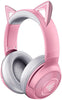 Razer Headset Kraken BT Kitty Edition: Bluetooth 5.0-40ms Low Latency Connection - Custom-Tuned 40mm Drivers - Beamforming Microphone - Powered by Razer Chroma - Quartz Pink