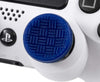 KontrolFreek Performance Thumbsticks Omni for Playstation 4 (PS4) and Playstation 5 (PS5), 2 Low-Rise Concave (Blue)