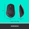 Logitech M720 Triathlon Multi-Device Wireless Mouse, 1000 DPI, 8 Buttons, 2-Year Battery (Black)