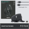 Logitech Mouse MX Master 3 Advanced Wireless Mouse, Ultrafast Scrolling, Ergonomic, 4000 DPI, Customization, USB-C, Bluetooth, USB, Apple Mac, Microsoft PC Windows, Linux, iPad - Graphite