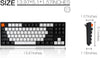 Keychron C1 Mac Layout Wired Mechanical Keyboard, Gateron Brown Switch, Tenkeyless 87 Keys ABS keycaps Computer Keyboard for Windows PC Laptop, White Backlight, Type-C Cable (C1A3)