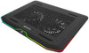 DeepCool N80 RGB Laptop Cooling Pad, 16.7 Million RGB Colors LED, Full Metal Panel, Two 140mm Fans, Two Adjustable Angles, Two USB 3.0, Capacitive Touch Key, up to 17.3" Notebooks - Black